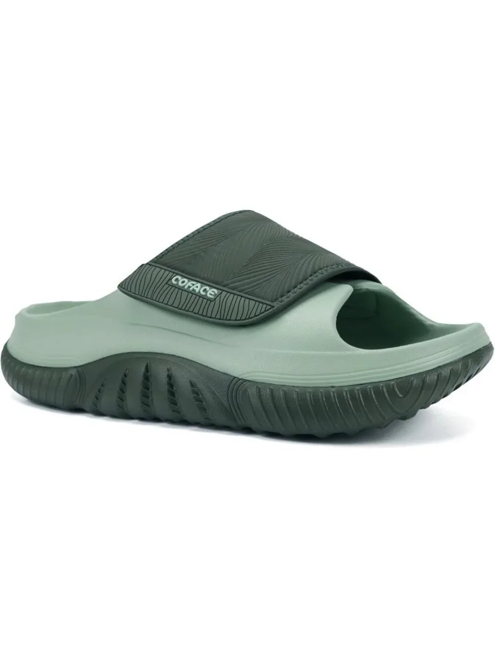 Men's Light Green Recovery Sandals Orthopaedic Plantar Fascistic Walking Casual